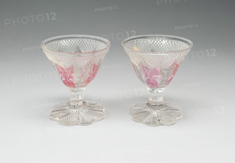 Set of Two Wine Glasses, Friesland, 19th century. Creator: Unknown.