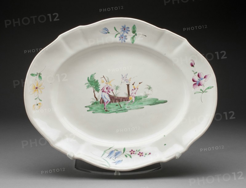 Platter, Strasbourg, c. 1770. Creator: Joseph Hannong.