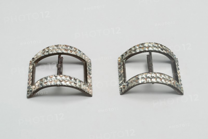 Pair of Shoe Buckles, England, Last quarter 18th century. Creator: Unknown.