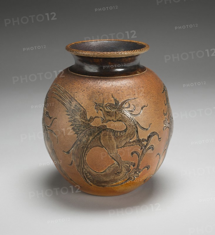 Vase, England, 1894. Creator: Martin Brothers Pottery.