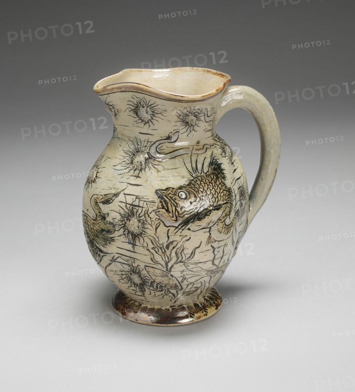 Jug, England, 1890. Creator: Martin Brothers Pottery.
