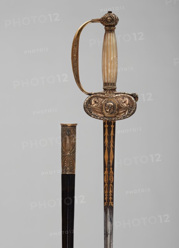 Court Sword and Scabbard, Paris, c. 1810. Creator: Martin-Guillaume Biennais.