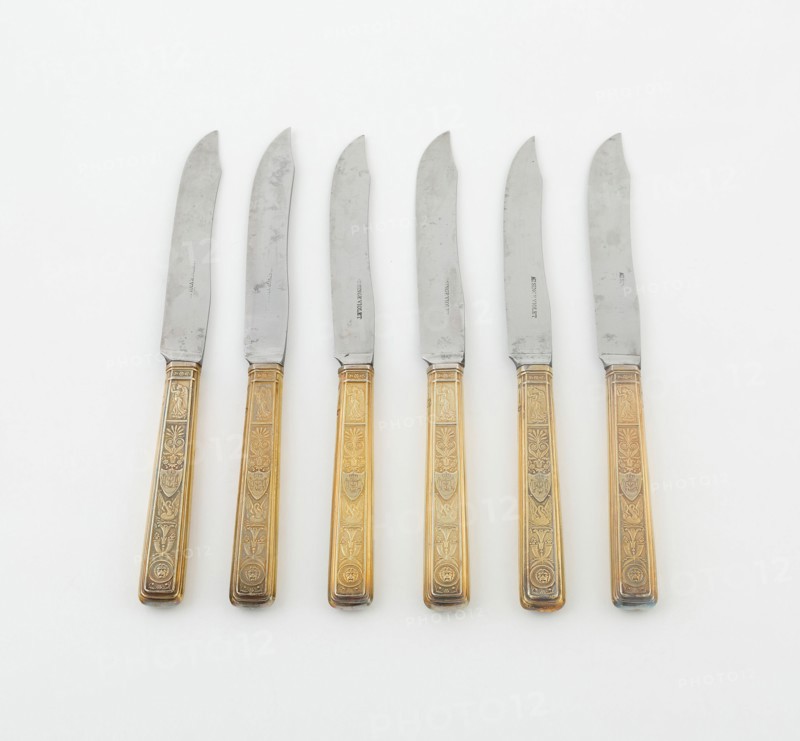 Set of Dessert Knives (10), Paris, 1789/1820. Creators: Martin-Guillaume Biennais, Pierre-Benoît Lorillon.