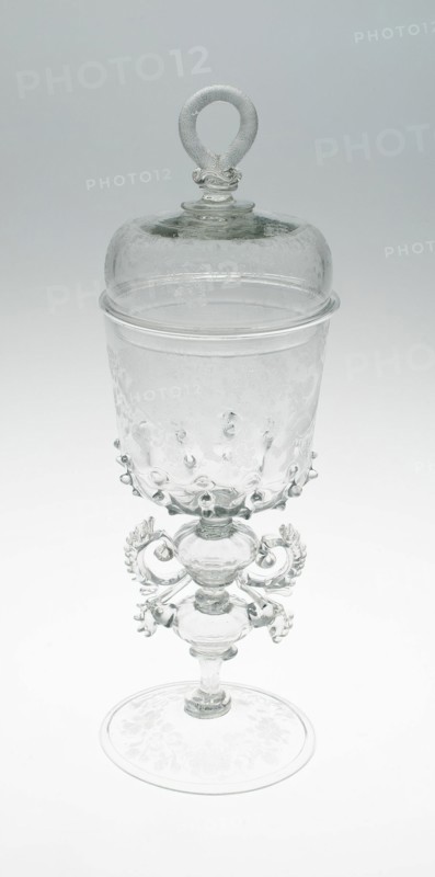 Goblet with Cover, Netherlands, c. 1685. Creator: Unknown.