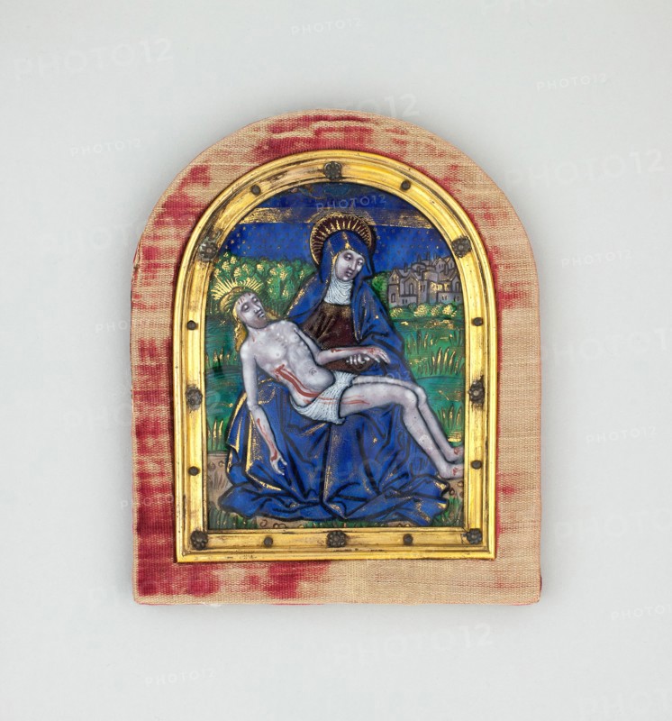 Pietà, Limoges, early 16th century. Creators: Pénicaud Workshop, Jesus Christ.