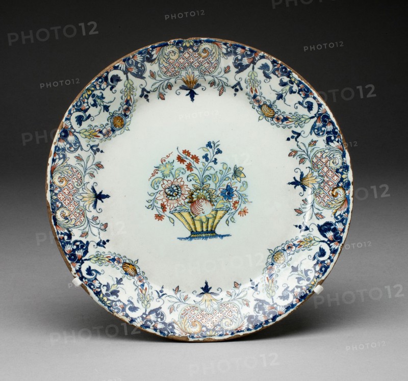 Plate, Rouen, c. 1770. Creator: Rouen Potteries.