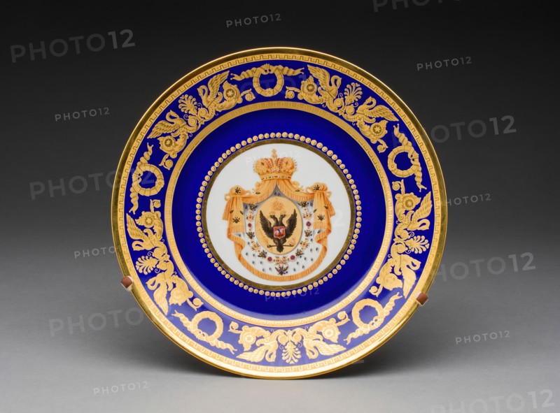Plate, Saint Petersburg, 1855/81. Creator: Russian Imperial Porcelain Factory.