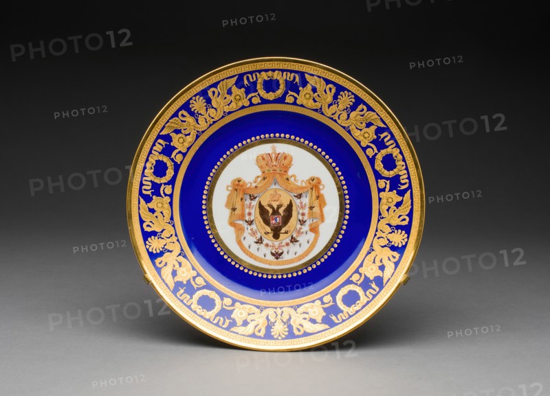 Plate, Saint Petersburg, 1855/81. Creator: Russian Imperial Porcelain Factory.