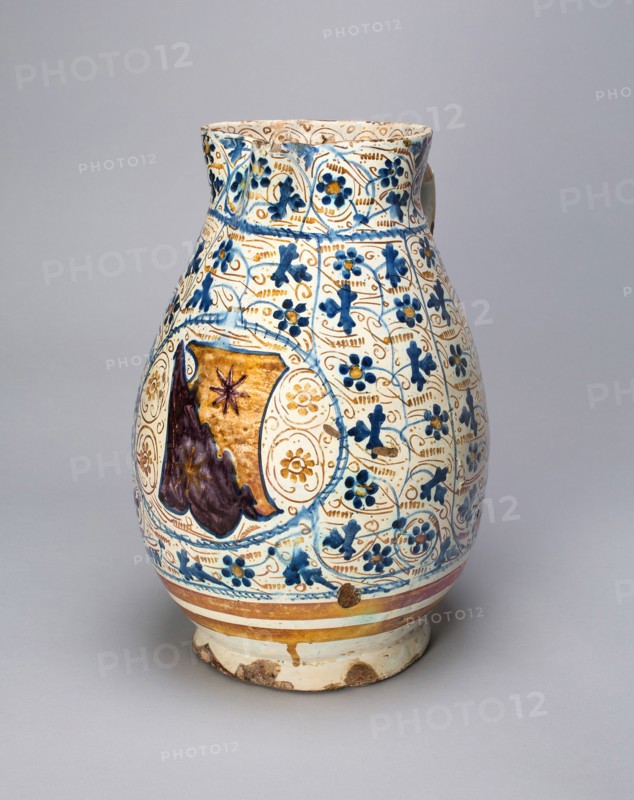 Jug with Bartoli Coat of Arms, Valencia, Comunidad, 1458. Creator: Unknown.
