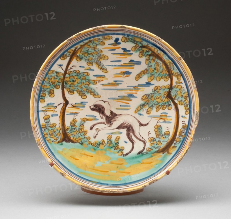 Charger, Spain, 17th century. Creator: Talavera de la Reina Potteries.