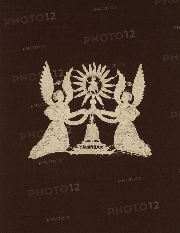 Panel (Center Motif For a Liturgical Piece), Europe, 1775/1800. Creator: Unknown.