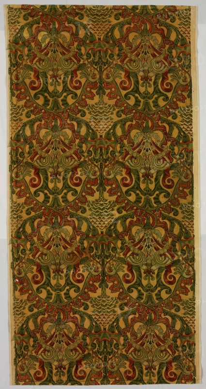 Panel (Formerly Furnishing Textiles), England, Late 1880s/early 1890s. Creator: Turnbull & Stockdale.