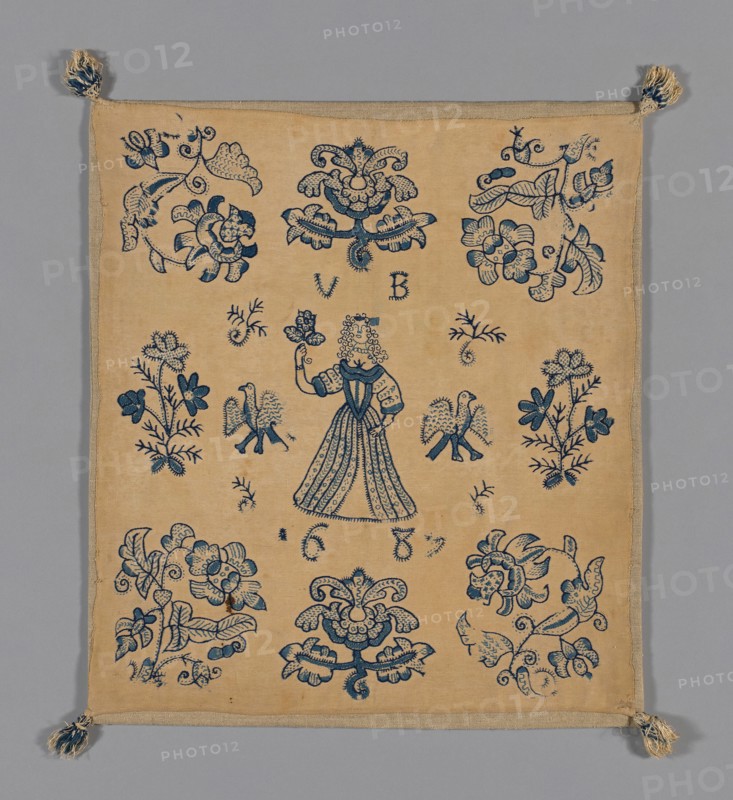 Cushion Cover, England, 1689. Creator: Unknown.