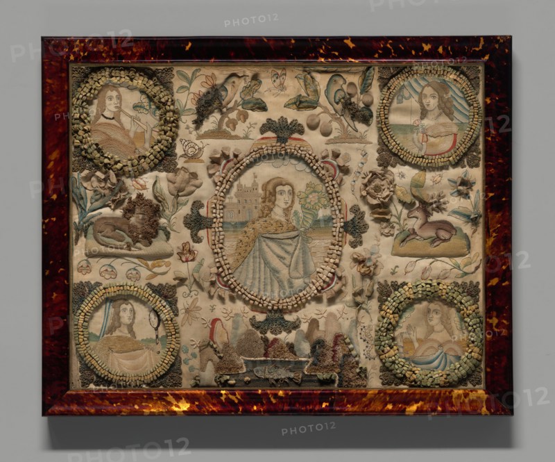 Needlework (Depicting the Five Senses), England, 1601/25. Creator: Unknown.