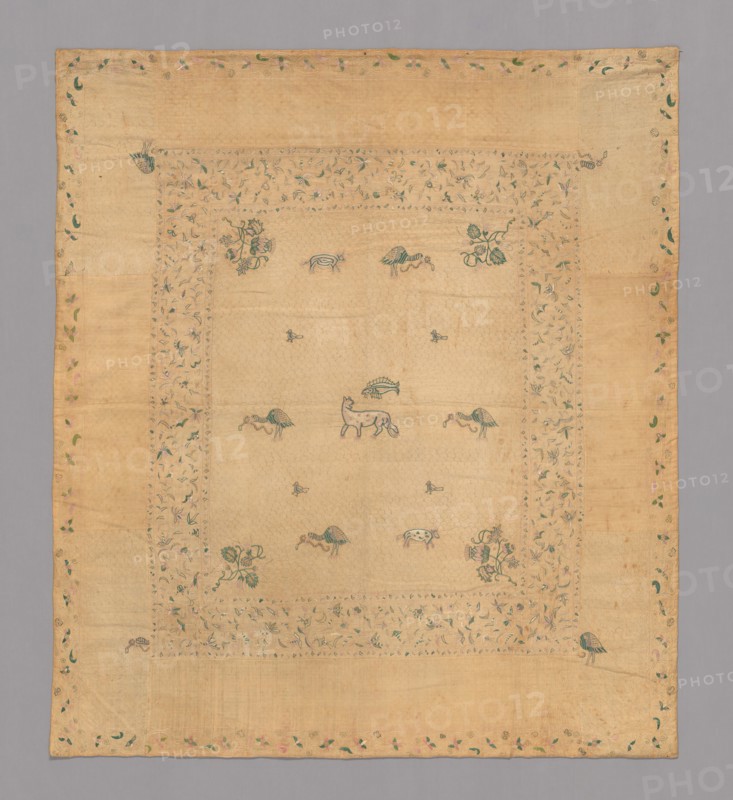 Bedspread, England, Queen Anne period, 1701/25. Creator: Unknown.