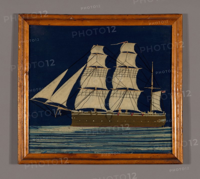 Picture (Needlework), England, 1825/75. Creator: Unknown.