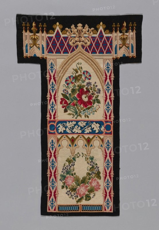 Prie-Dieu Cover, England, c. 1857/60. Creator: Unknown.