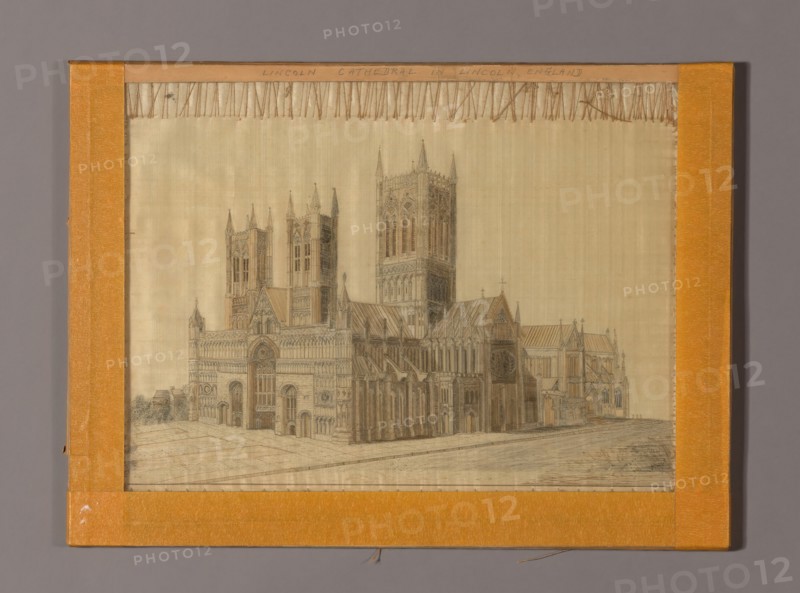 Picture of the Cathedral at Lincoln, England, Lincoln, 1870/80. Creator: Unknown.
