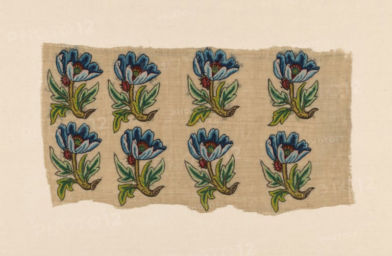 Panel of Uncut "Slip" Designs, England, 1625/75. Creator: Unknown.