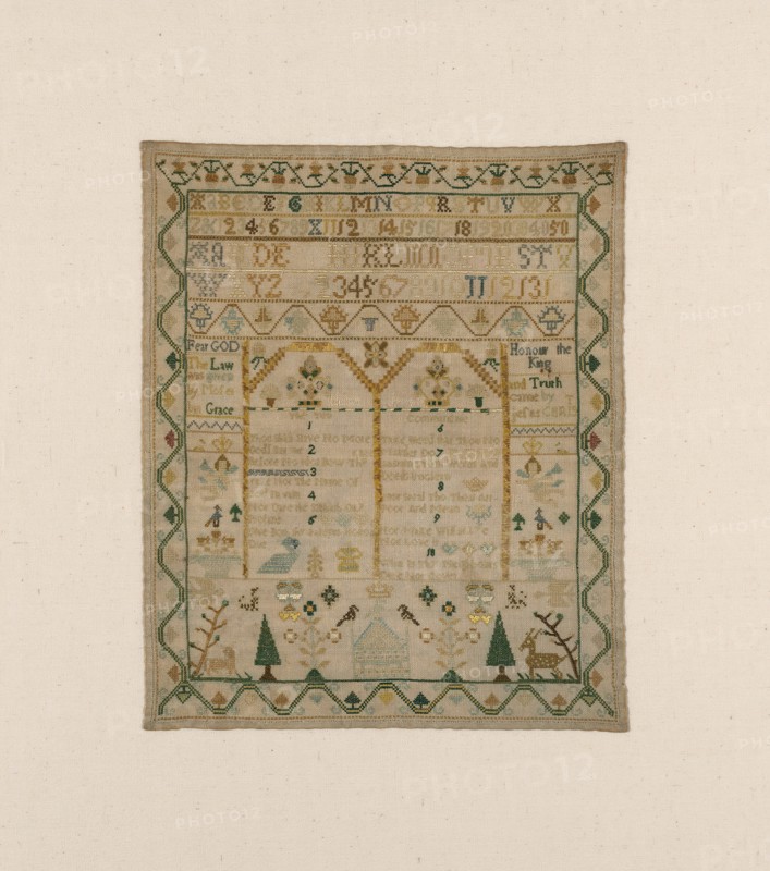 Sampler, England, 1775/1825. Creator: Unknown.