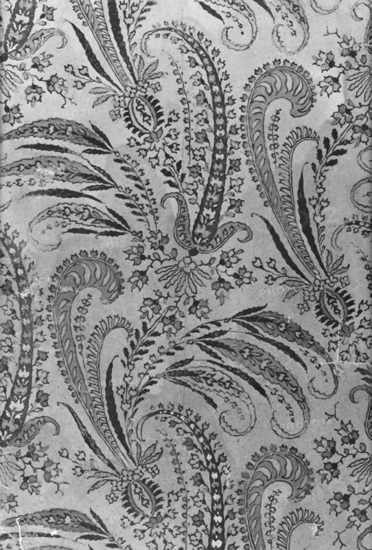 Book of 81 Painted Designs for Woven Textiles (Volume I), France, 1815/40s. Creator: Unknown.
