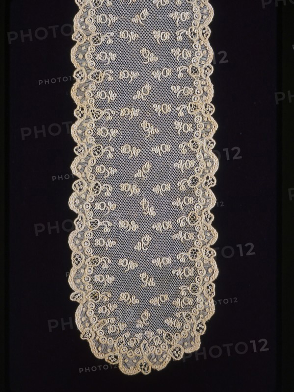 Pair of Lappets (Joined), France, 1880s. Creator: Unknown.