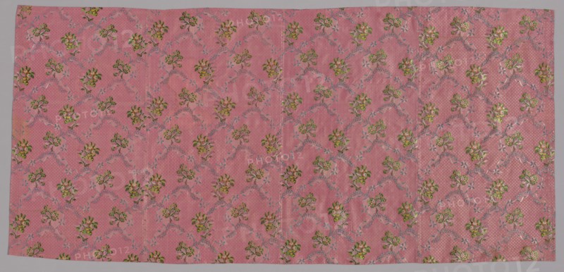 Four Lengths of Woven Silk, France, 1760s. Creator: Unknown.