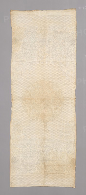 Bedcover (Unfinished in Three Sections), France, 18th century. Creator: Unknown.