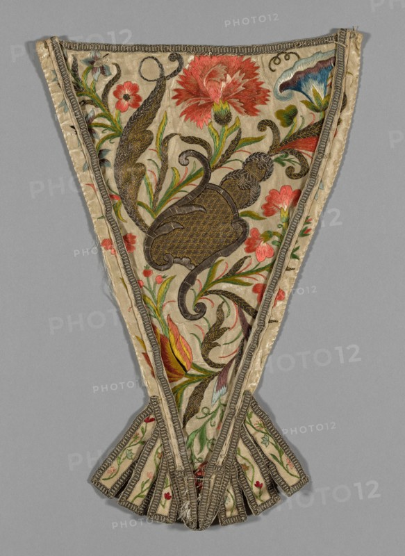 Stomacher, France, 18th century. Creator: Unknown.