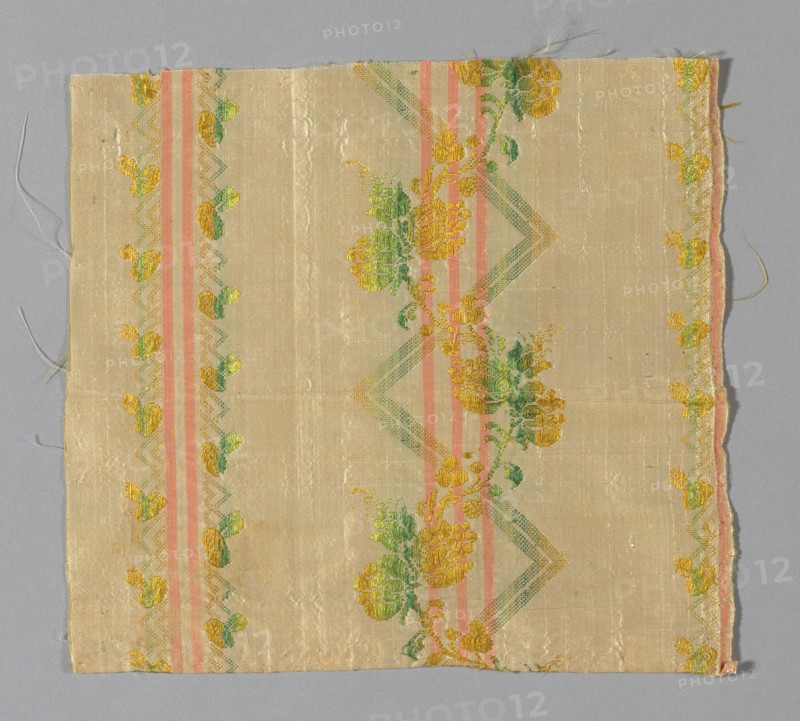 Fragment (Dress Fabric), France, 1775/1800. Creator: Unknown.