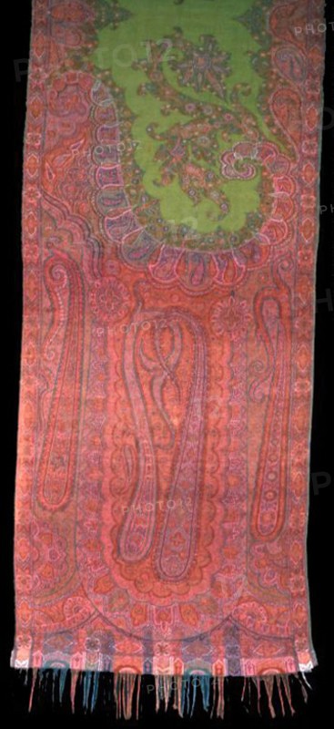 Burnoose, Narrow Shawl, or Scarf, France, c. 1862. Creator: Unknown.