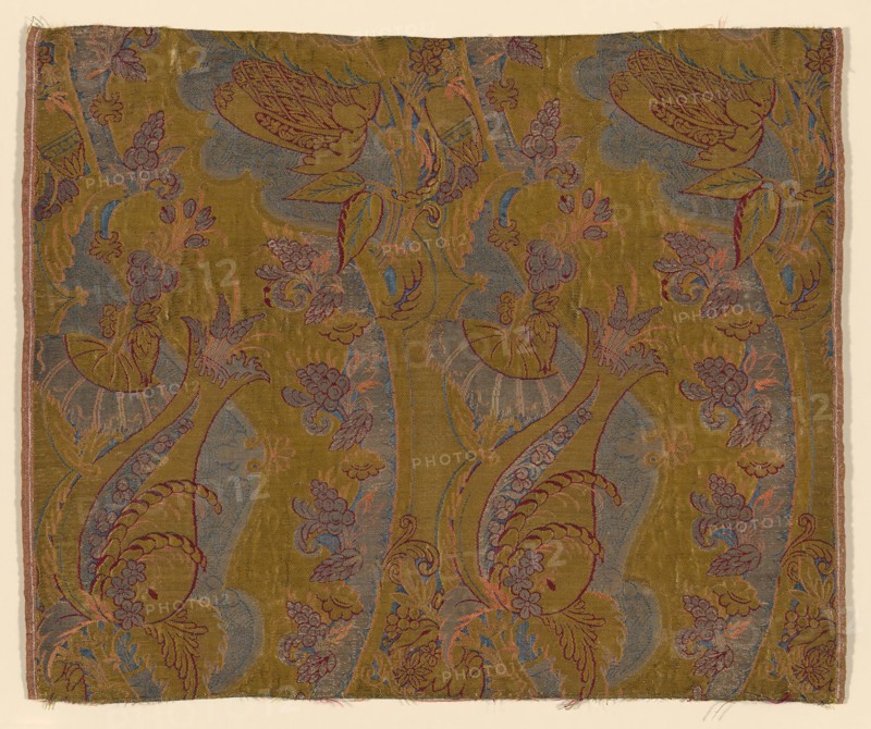Panel (Dress Fabric), France, c. 1711. Creator: Unknown.