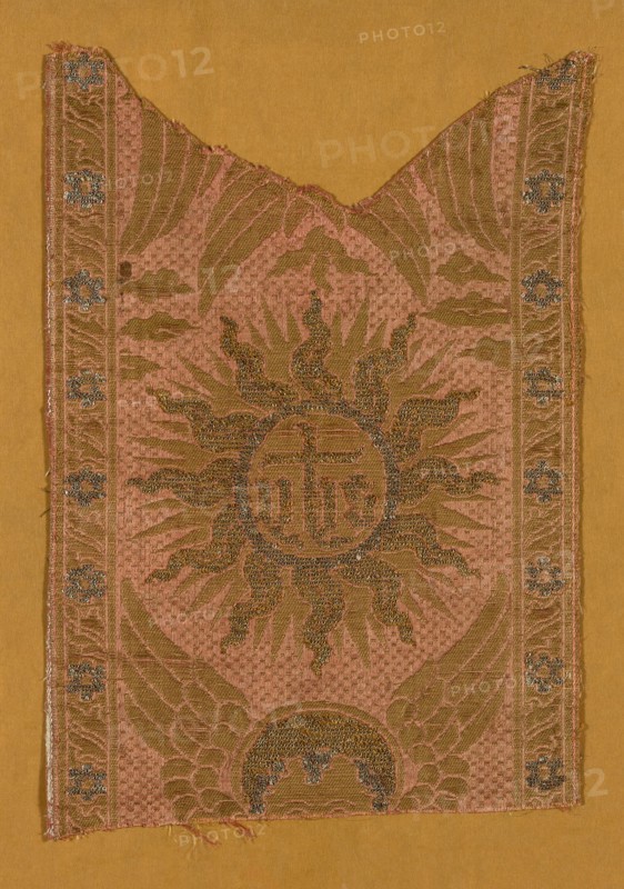 Fragment (From an Orphrey Band), Italy, 15th century. Creator: Unknown.