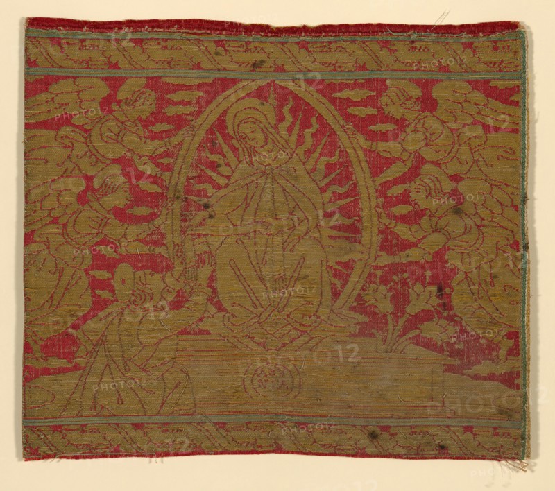 Fragment (From an Orphrey Band), Italy, 15th century. Creator: Unknown.