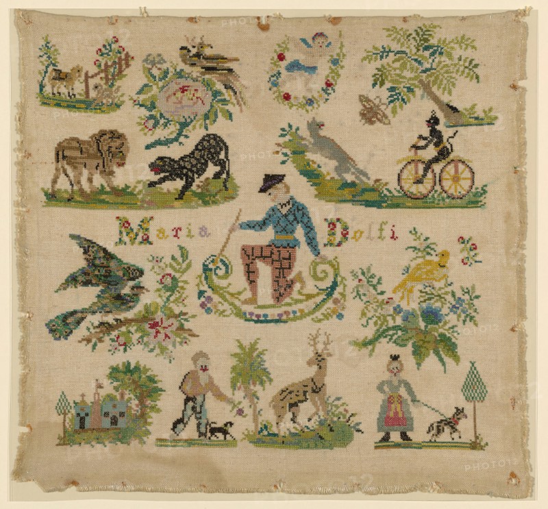 Sampler, Italy, Early/mid-19th century. Creator: Unknown.