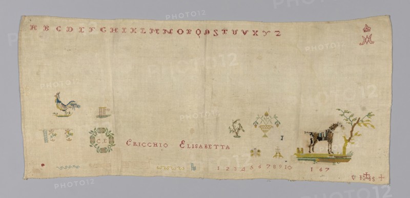 Sampler, Italy, 18th century. Creator: Unknown.