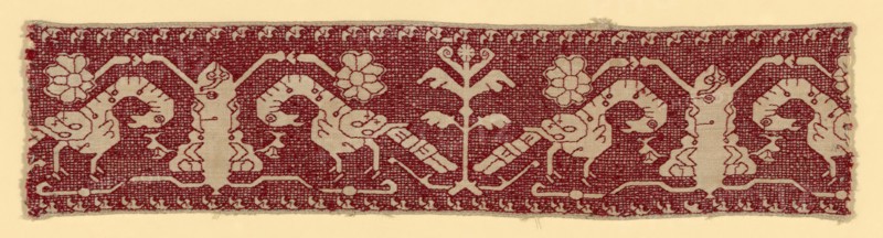 Fragment from a Border, Italy, 17th century. Creator: Unknown.