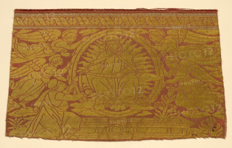 Fragment (From an Orphrey Band), Italy, 15th century. Creator: Unknown.
