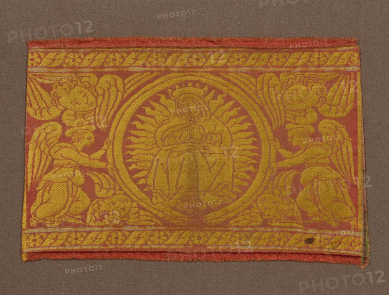 Fragment (From an Orphrey Band), Italy, 15th century. Creator: Unknown.