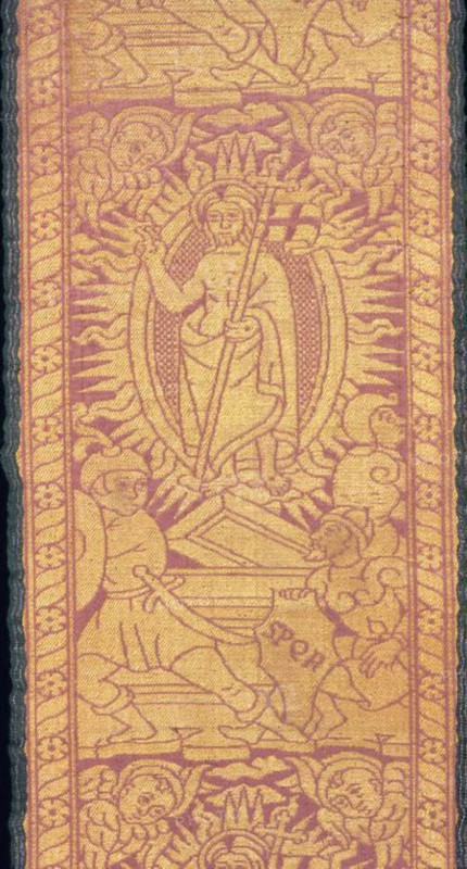 Orphrey Band (Depicting the Resurrection), Italy, 15th/16th century. Creator: Unknown.