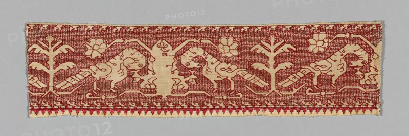 Fragment from a Border, Italy, 17th century. Creator: Unknown.