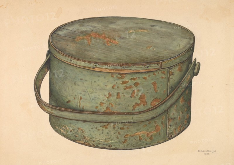 Sugar Pail with Cover, 1939. Creator: Erwin Stenzel.