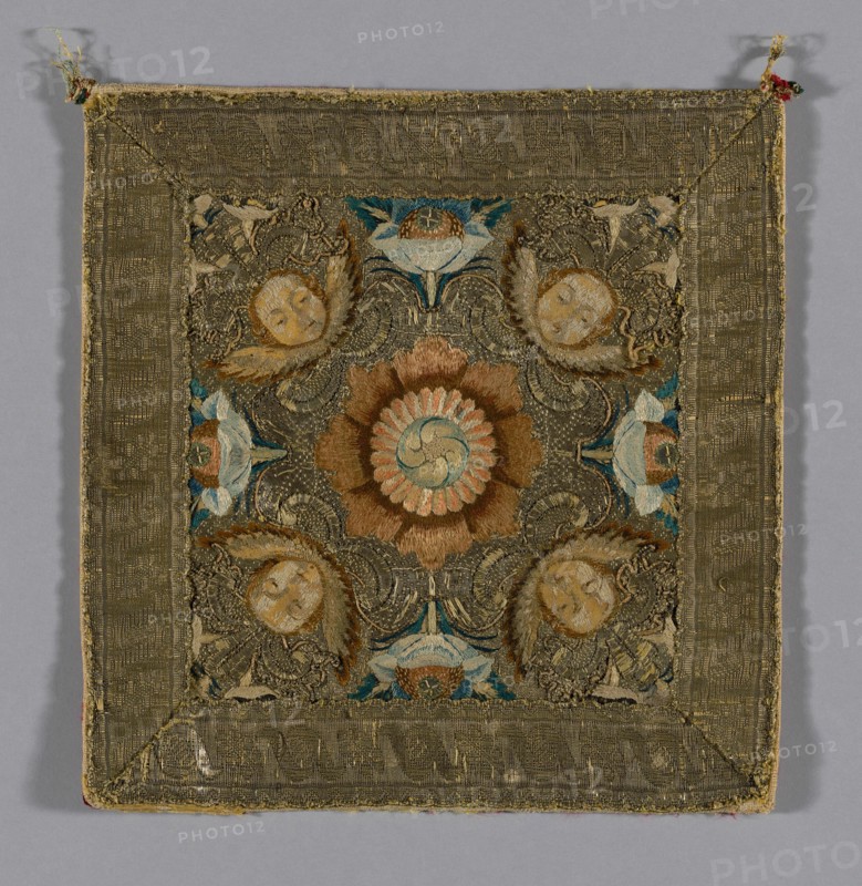 Chalice Cover or Portion of a Burse, Italy, 1675/1725. Creator: Unknown.