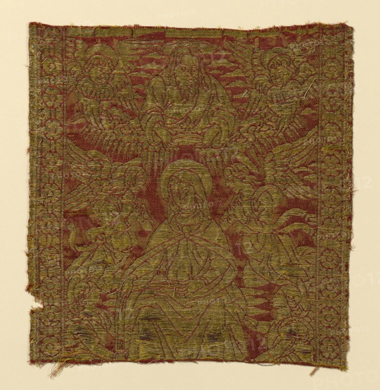 Fragment (From an Orphrey Band), Florence, 15th century. Creator: Unknown.