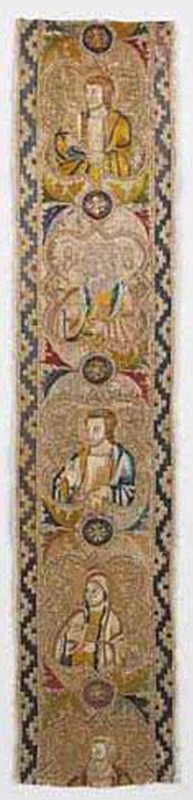 Band from an Orphrey, Florence, 1360s. Creator: Unknown.