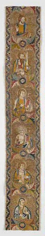 Band from an Orphrey, Florence, 1360s. Creator: Unknown.