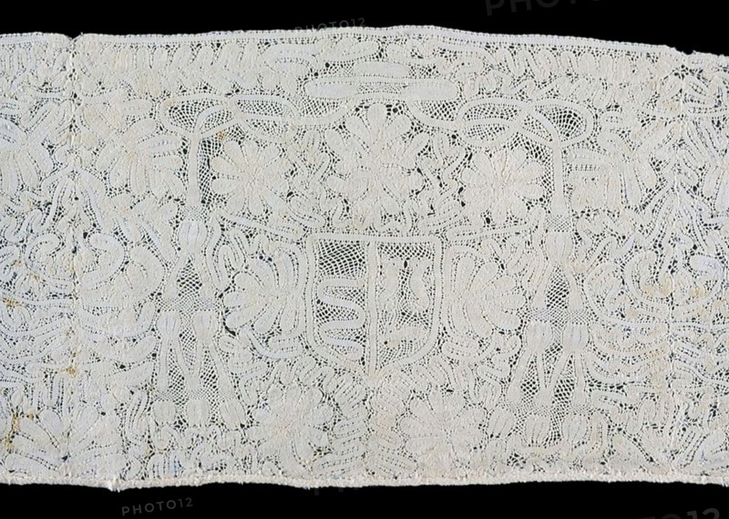 Insertion with Cardinal's Coat-of-Arms, Italy, 1675/1725. Creator: Unknown.