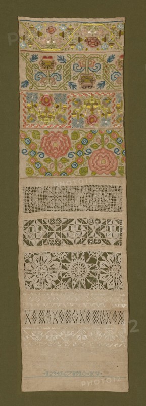 Sampler, England, 1676. Creator: Katherine Veren.