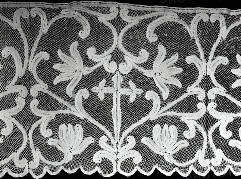 Flounce (From an Alb), Italy, 1725/75. Creator: Unknown.
