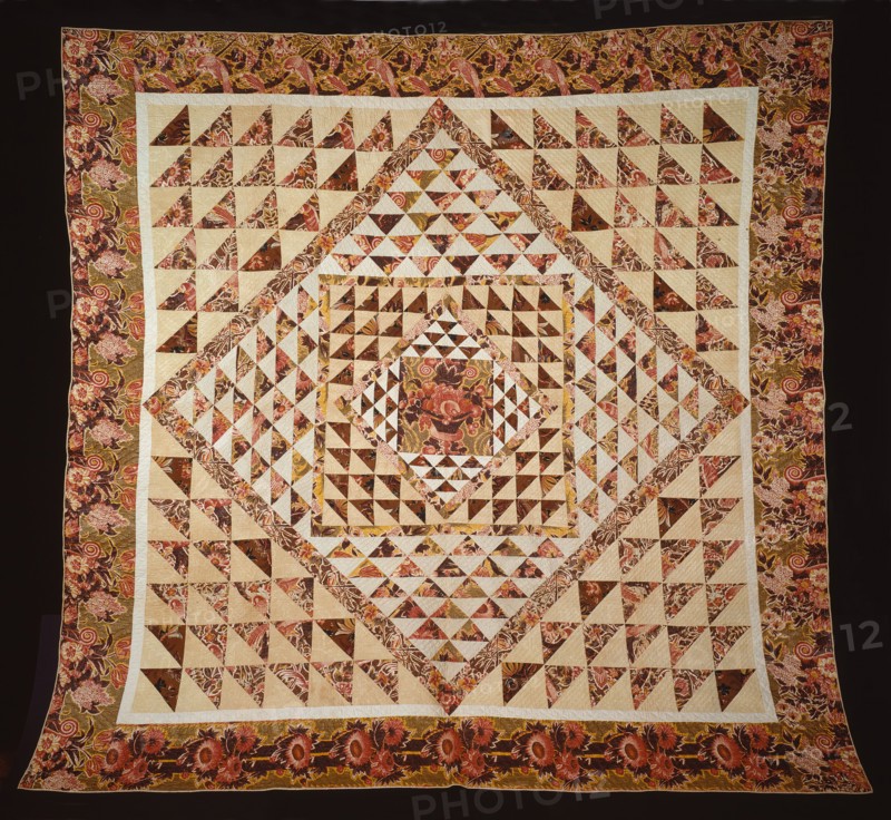Bedcover, United States, 1820/50. Creator: Unknown.